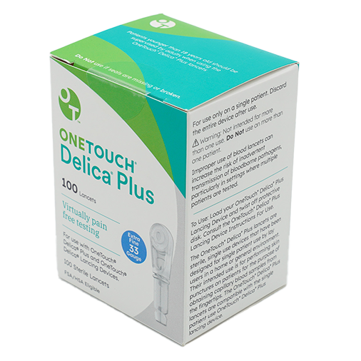 OneTouch Delica Plus Lancets 33G - 100 Count