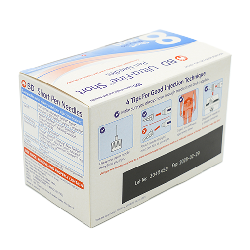 BD Ultra Fine Short Pen Needles 8mm x 31G - 100 Count