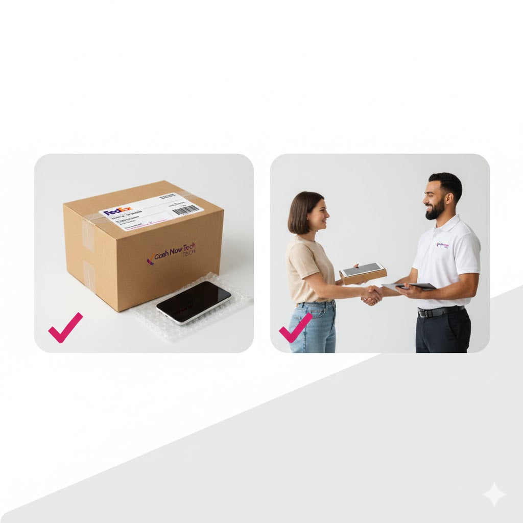 Step 2 : Prepare your tech and ship it for free